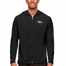 Толстовка на молнии Denver Broncos Antigua Logo Legacy - Black