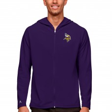 Толстовка на молнии Minnesota Vikings Antigua Logo Legacy - Purple