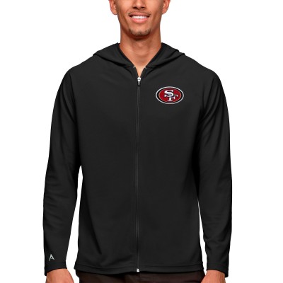 Толстовка на молнии San Francisco 49ers Antigua Logo Legacy - Black