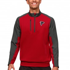 Кофта с длинным рукавом на короткой молнии Atlanta Falcons Antigua Team- Red