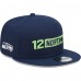 Seattle Seahawks New Era College Navy 12 North Collection Snapback Hat