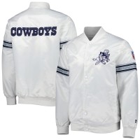 Dallas Cowboys Starter The Power Forward Full-Snap Jacket - White