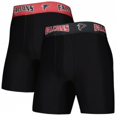 Две пары  трусов боксеров Atlanta Falcons Concepts Sport - Black/Red