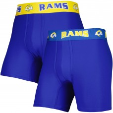 Две пары трусов боксеров Los Angeles Rams Concepts Sport - Royal/Gold