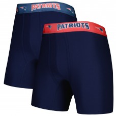 Две пары трусов боксеров New England Patriots Concepts Sport - Navy/Red Две пары трусов боксеров New England Patriots Concepts Sport - Navy/Red