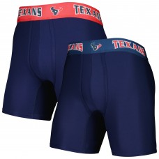 Houston Texans Concepts Sport 2-Pack Boxer Briefs Set - Navy/Red