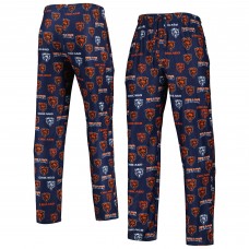 Пижамные штаны Chicago Bears Concepts Sport Breakthrough Allover Print - Navy