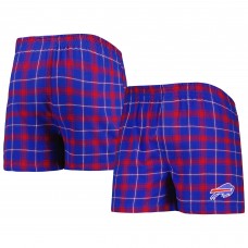 Buffalo Bills Concepts Sport Ledger Flannel Boxers - Royal/Red