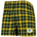 Трусы Green Bay Packers Concepts Sport Ledger Flannel - Green/Gold