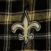 New Orleans Saints Concepts Sport Black/Gold Ledger Flannel Boxers