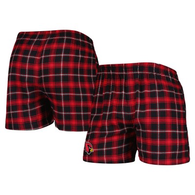 Трусы Arizona Cardinals Concepts Sport Ledger Flannel - Black/Cardinal