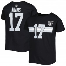 Youth Davante Adams Black Las Vegas Raiders Player Name & Number T-Shirt