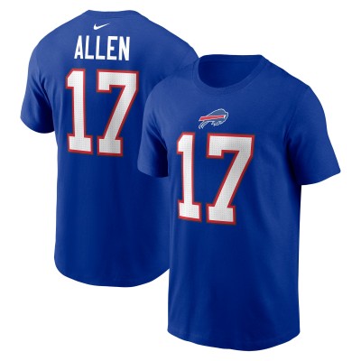 Футболка с номером Josh Allen Buffalo Bills Nike - Royal