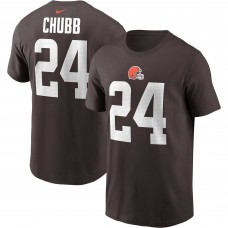 Футболка с номером Nick Chubb Cleveland Browns Nike - Brown