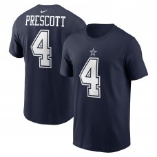 Футболка с номером Dak Prescott Dallas Cowboys Nike - Navy