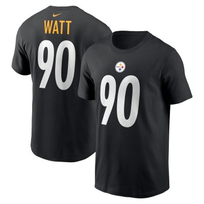 Pittsburgh Steelers T.J. Watt Nike Black Player Name & Number T-Shirt