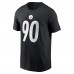 Pittsburgh Steelers T.J. Watt Nike Black Player Name & Number T-Shirt