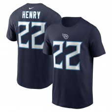 Футболка с номером Derrick Henry Tennessee Titans Nike - Navy