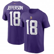 Футболка с номером Justin Jefferson Minnesota Vikings Nike - Purple