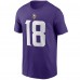 Футболка с номером Justin Jefferson Minnesota Vikings Nike - Purple