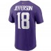 Футболка с номером Justin Jefferson Minnesota Vikings Nike - Purple