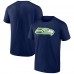 Seattle Seahawks Fanatics College Navy Chrome Dimension T-Shirt