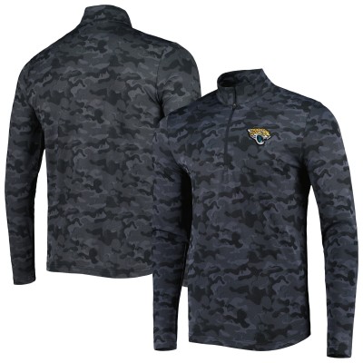 Свитшот на молнии Jacksonville Jaguars Antigua Brigade - Black