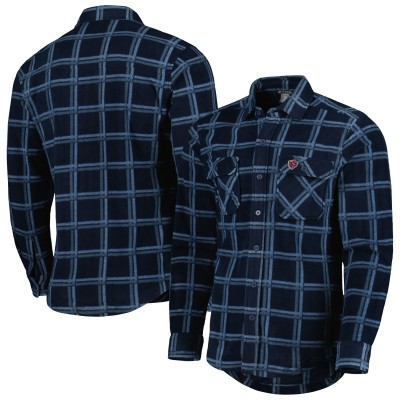 Рубашка Chicago Bears Antigua Industry Flannel - Navy