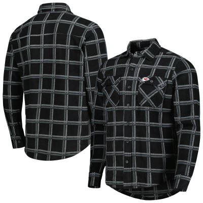 Рубашка Kansas City Chiefs Antigua Industry Flannel - Black