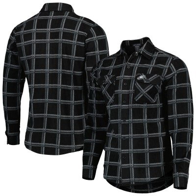Рубашка Philadelphia Eagles Antigua Industry Flannel - Black