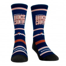 Denver Broncos Rock Em Socks Team Slogan Crew Socks