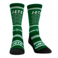 New York Jets Rock Em Socks Team Slogan Crew Socks