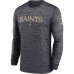 Футболка с длинным рукавом New Orleans Saints Nike Sideline Team Velocity Performance - Black