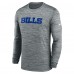 Футболка с длинным рукавом Buffalo Bills Nike Sideline Team Velocity Performance - Heather Gray