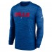 Футболка с длинным рукавом Buffalo Bills Nike Sideline Team Velocity Performance - Royal