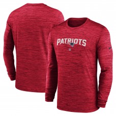 Футболка с длинным рукавом New England Patriots Nike Sideline Team Velocity Performance - Red