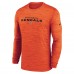 Футболка с длинным рукавом Cincinnati Bengals Nike Sideline Team Velocity Performance - Orange