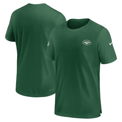 New York Jets Nike Green Sideline Coach Performance T-Shirt