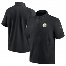 Футболка на молнии Pittsburgh Steelers Nike Sideline Coach- Black