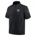 Футболка на молнии Las Vegas Raiders Nike Sideline Coach - Black