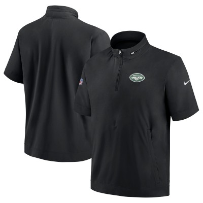 Футболка на молнии New York Jets Nike Sideline Coach&nbsp;- Black