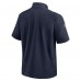 New England Patriots Nike Navy Sideline Coach Short Sleeve Hoodie Quarter-Zip Jacket