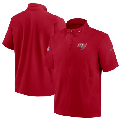 Футболка на молнии Tampa Bay Buccaneers Nike Sideline Coach&nbsp;- Red