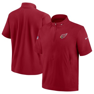 Футболка на молнии Arizona Cardinals Nike Sideline Coach&nbsp;- Cardinal