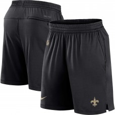 New Orleans Saints Nike Sideline Performance Shorts - Black