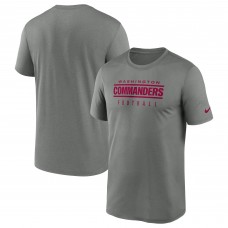 Футболка Washington Commanders Nike Sideline Legend Performance - Heather Gray
