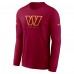 Футболка с длинным рукавом Washington Commanders Nike Sideline Performance - Burgundy