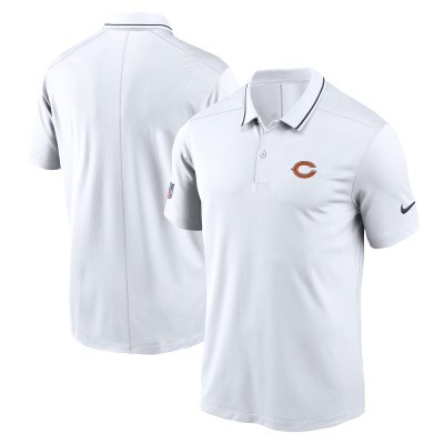 Chicago Bears Nike White Sideline Victory Performance Polo