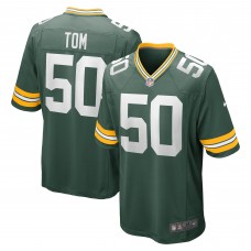 Green Bay Packers Zach Tom Nike Green Game Player Jersey