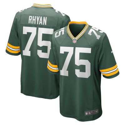 Green Bay Packers Sean Rhyan Nike Green Game Player Jersey